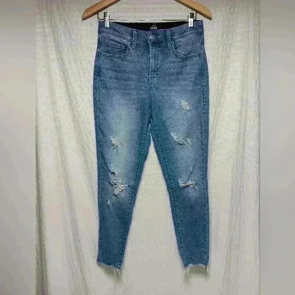 Lularoe Ankle Skinny Distressed Denim Jeans. Ladies 28